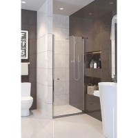 Душевая дверь распашная Alpen Alpina 80 см прозрачное стекло A100N-80