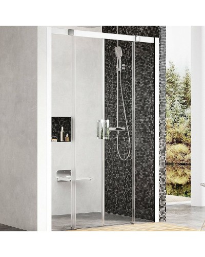 Душевая дверь Ravak Matrix MSD4-140 0WKM0100Z1 профиль Белый стекло Transparent