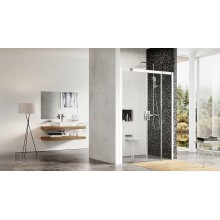 Душевая дверь Ravak Matrix MSD4-180 0WKY0100Z1 профиль Белый стекло Transparent