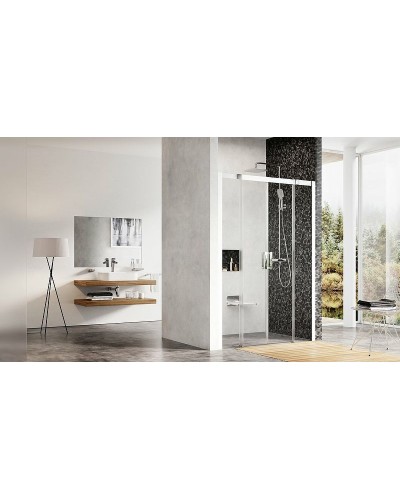 Душевая дверь Ravak Matrix MSD4-180 0WKY0C00Z1 профиль Хром стекло Transparent