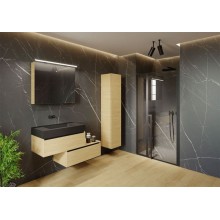 Душевая дверь Riho Lucid GD104 130 G005006121 (GD113B000) профиль Черный стекло прозрачное