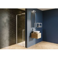 Душевая дверь Riho Lucid GD101 100х10 G005003121 (GD110B000) профиль Черный стекло прозрачное