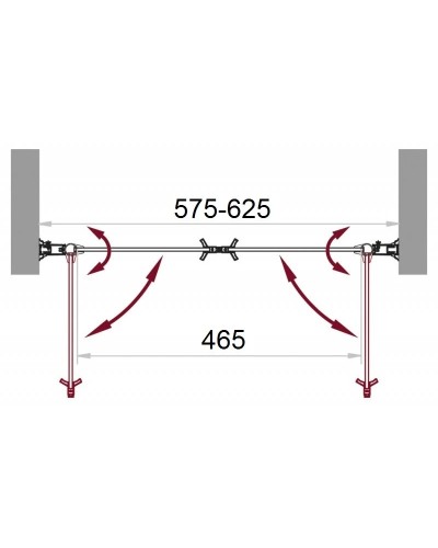 Душевая дверь распашная BelBagno Sela 60 см прозрачное стекло SELA-B-2-60-C-Cr