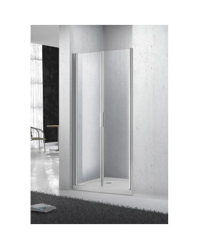 Душевая дверь распашная BelBagno Sela 60 см текстурное стекло SELA-B-2-60-Ch-Cr