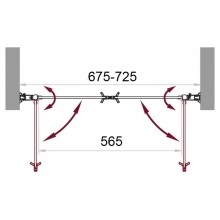 Душевая дверь распашная BelBagno Sela 70 см текстурное стекло SELA-B-2-70-Ch-Cr