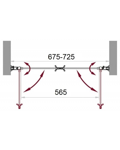 Душевая дверь распашная BelBagno Sela 70 см текстурное стекло SELA-B-2-70-Ch-Cr