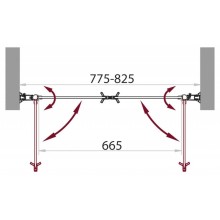 Душевая дверь распашная BelBagno Sela 80 см прозрачное стекло SELA-B-2-80-C-Cr