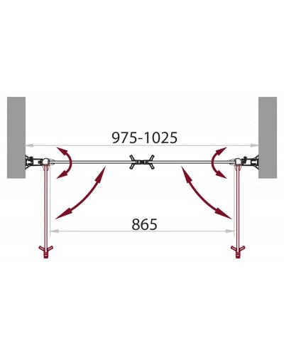 Душевая дверь распашная BelBagno Sela 100 см текстурное стекло SELA-B-2-100-Ch-Cr