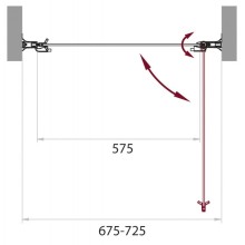 Душевая дверь распашная BelBagno Sela 70 см текстурное стекло SELA-B-1-70-Ch-Cr