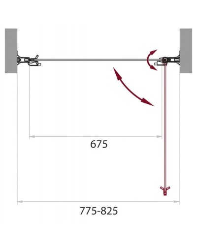 Душевая дверь распашная BelBagno Sela 80 см текстурное стекло SELA-B-1-80-Ch-Cr