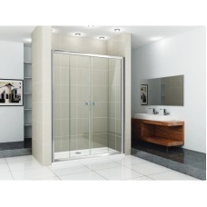 Душевая дверь раздвижная Cezares Pratico 200 см текстурное стекло PRATICO-BF-2-200-P-Cr