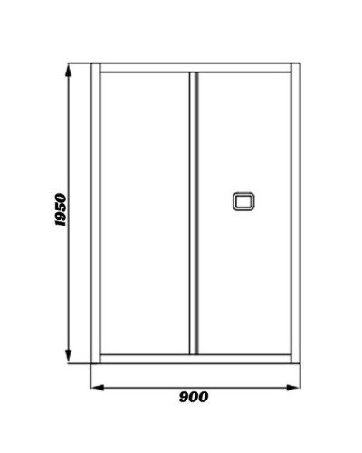 Душевая дверь Cerutti SPA Bella D91T профиль Хром стекло прозрачное