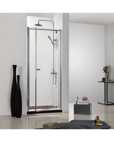 Душевая дверь Bravat Drop 100 BD100.4110A профиль Хром стекло прозрачное