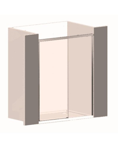 Душевая дверь Vincea Garda 150 VDS-1G150CL профиль Хром стекло прозрачное