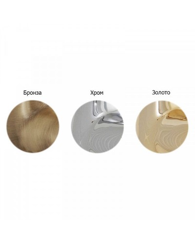 Душевая дверь в нишу Cezares ROYAL PALACE-A-B-11-100+90-CP-G профиль Золото стекло прозрачное с матовым узором