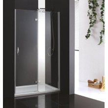 Душевая дверь в нишу Cezares BERGAMO-W-B-12-100-C-Cr-L профиль Хром стекло прозрачное