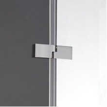 Душевая дверь в нишу Cezares BERGAMO-W-B-12-100-C-Cr-R профиль Хром стекло прозрачное