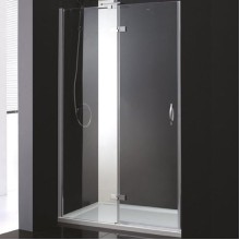 Душевая дверь в нишу Cezares BERGAMO-W-B-12-100-C-Cr-R профиль Хром стекло прозрачное