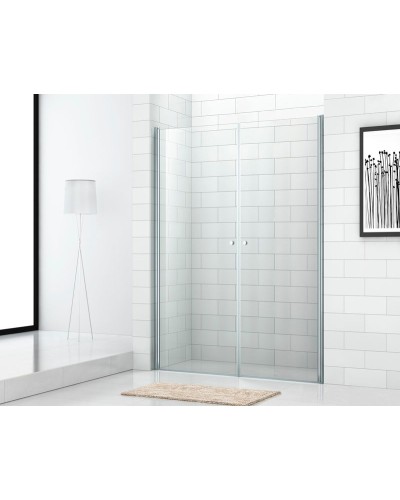 Душевая дверь в нишу Cezares ECO-O-B-2-90-C-Cr профиль Хром стекло прозрачное