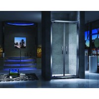 Душевая дверь распашная 90 см прозрачное стекло Esbano ES-90-2DV