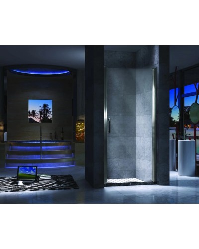 Душевая дверь распашная 70 см прозрачное стекло Esbano ES-70LD(R)