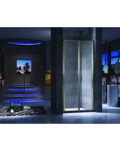 Душевая дверь распашная 120 см прозрачное стекло Esbano ES-120-2LD