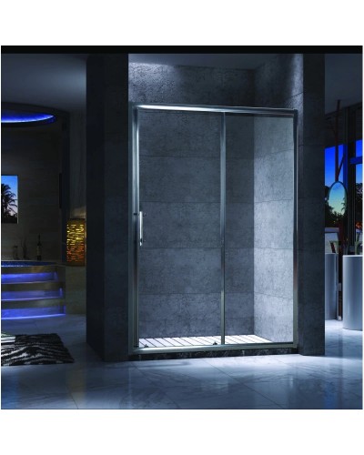 Душевая дверь раздвижная 100 см прозрачное стекло Esbano ES-100DK