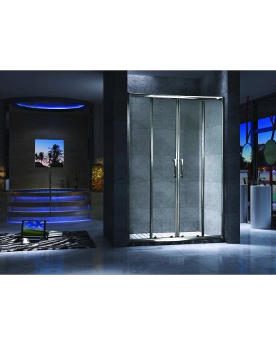 Душевая дверь раздвижная 140 см прозрачное стекло Esbano ES-140DW
