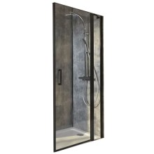 Душевая дверь Jacob Delafon Contra Black 90 E22T90-BL профиль Черный стекло прозрачное