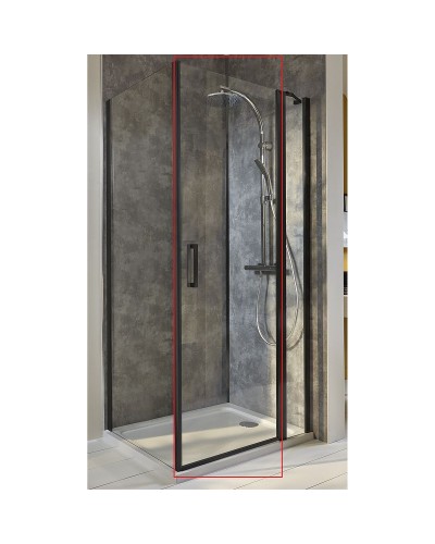 Душевая дверь Jacob Delafon Contra Black 90 E22T91-BL профиль Черный стекло прозрачное