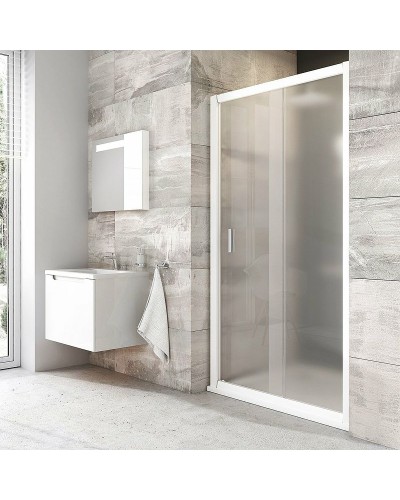 Душевая дверь Ravak Blix BLDP2-110 0PVD0100ZG профиль Белый стекло Grape