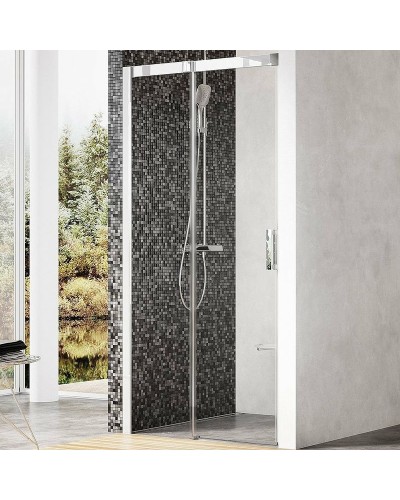 Душевая дверь Ravak Matrix MSD2-100 L 0WLA0C00Z1 профиль Хром стекло Transparent