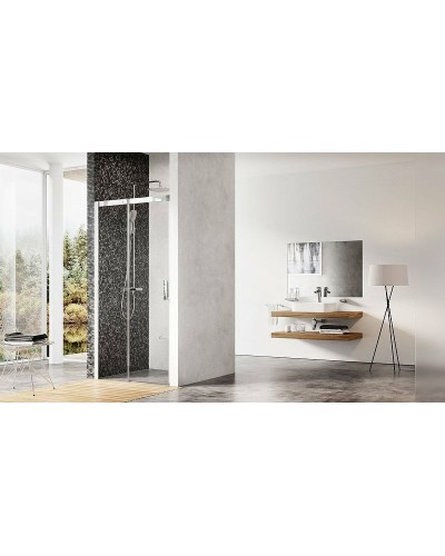 Душевая дверь Ravak Matrix MSD2-110 L 0WLD0100Z1 профиль Белый стекло Transparent