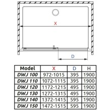 Душевая дверь Radaway Premium Plus DWJ 130 фабрик