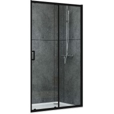 Душевая дверь Abber AG30170B 170x190 профиль Черный стекло прозрачное