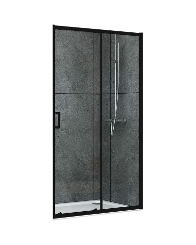 Душевая дверь Abber AG30170B 170x190 профиль Черный стекло прозрачное