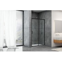 Душевая дверь Abber AG30170B 170x190 профиль Черный стекло прозрачное