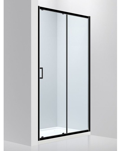 Душевая дверь Abber AG30170B 170x190 профиль Черный стекло прозрачное