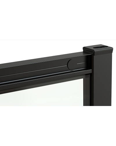 Душевая дверь Abber AG30170B 170x190 профиль Черный стекло прозрачное