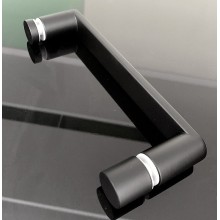 Душевая дверь Abber AG30170B 170x190 профиль Черный стекло прозрачное