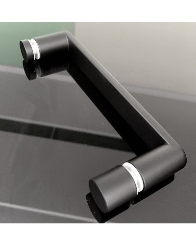 Душевая дверь Abber AG30170B 170x190 профиль Черный стекло прозрачное