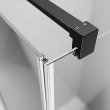 Душевая дверь Radaway Nes Black KDJ I 90 L 10022090-54-01L профиль Черный стекло прозрачное