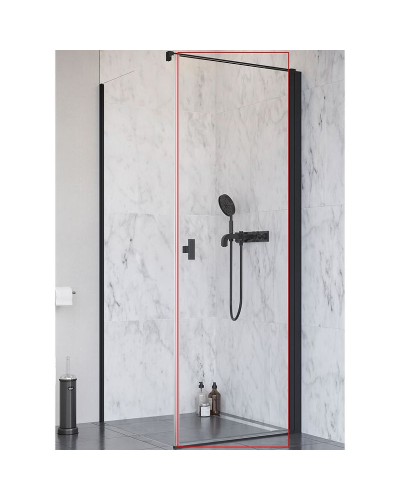 Душевая дверь Radaway Nes Black KDJ I 90 R 10022090-54-01R профиль Черный стекло прозрачное