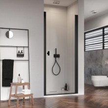 Душевая дверь Radaway Nes Black DWJ I 80 R 10026080-54-01R профиль Черный стекло прозрачное
