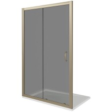 Душевая дверь Good Door Jazze 120 WTW-120-C-G профиль Золото стекло прозрачное