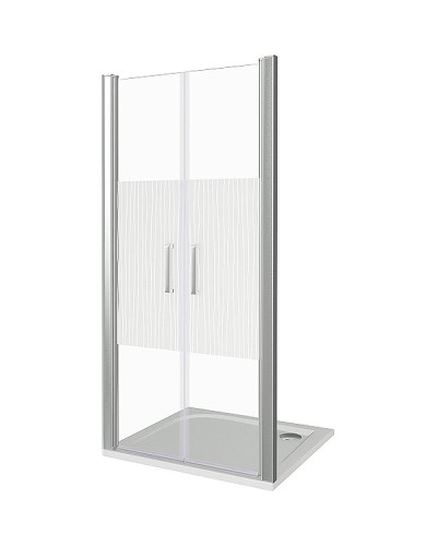 Душевая дверь Good Door Pandora SD-100-T-CH 100 профиль Хром стекло прозрачное с рисунком