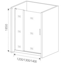 Душевая дверь 140 см Good Door Pandora WTW-140-T-CH прозрачный с рисунком
