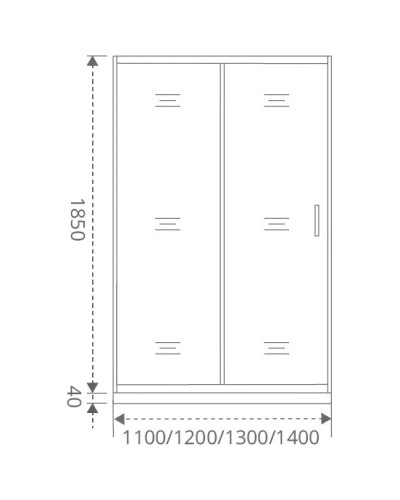 Душевая дверь 110 см Good Door Latte WTW-110-C-WE прозрачное