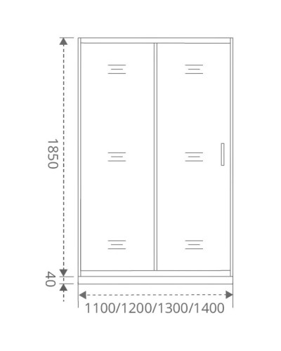 Душевая дверь 110 см Good Door Latte WTW-110-G-WE grape