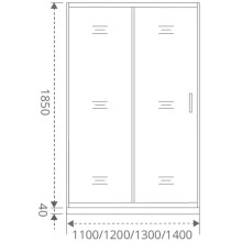 Душевая дверь 130 см Good Door Infinity WTW-130-C-CH прозрачное